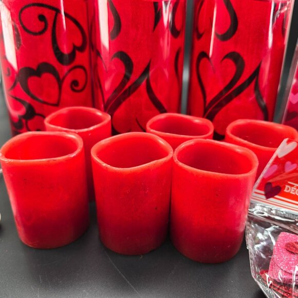 Valentines Day Decor Set With LED Light Candles String Lights & Hearts VL1800 - Picture 5 of 13